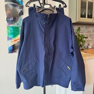 GolfDom Gortex Men's Blue golf rain suit (jacket & matching pants)